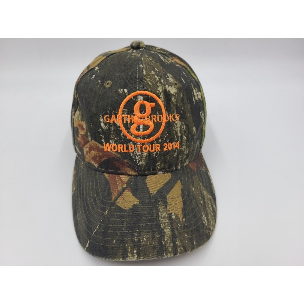 Garth Brooks World Tour 2014 Camo Adjustable Hat Cap Country Dad Men Women Green
